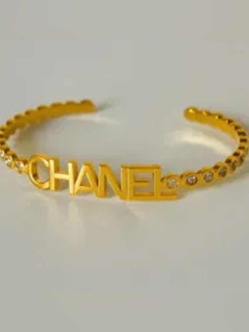 18kt Gold Plated Chanel Style Cuff Bracelet